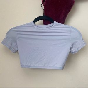 SKIMS FITS EVERYBODY SUPER-CROPPED T-SHIRT | SIZE-XS | COLOR- ARTIC